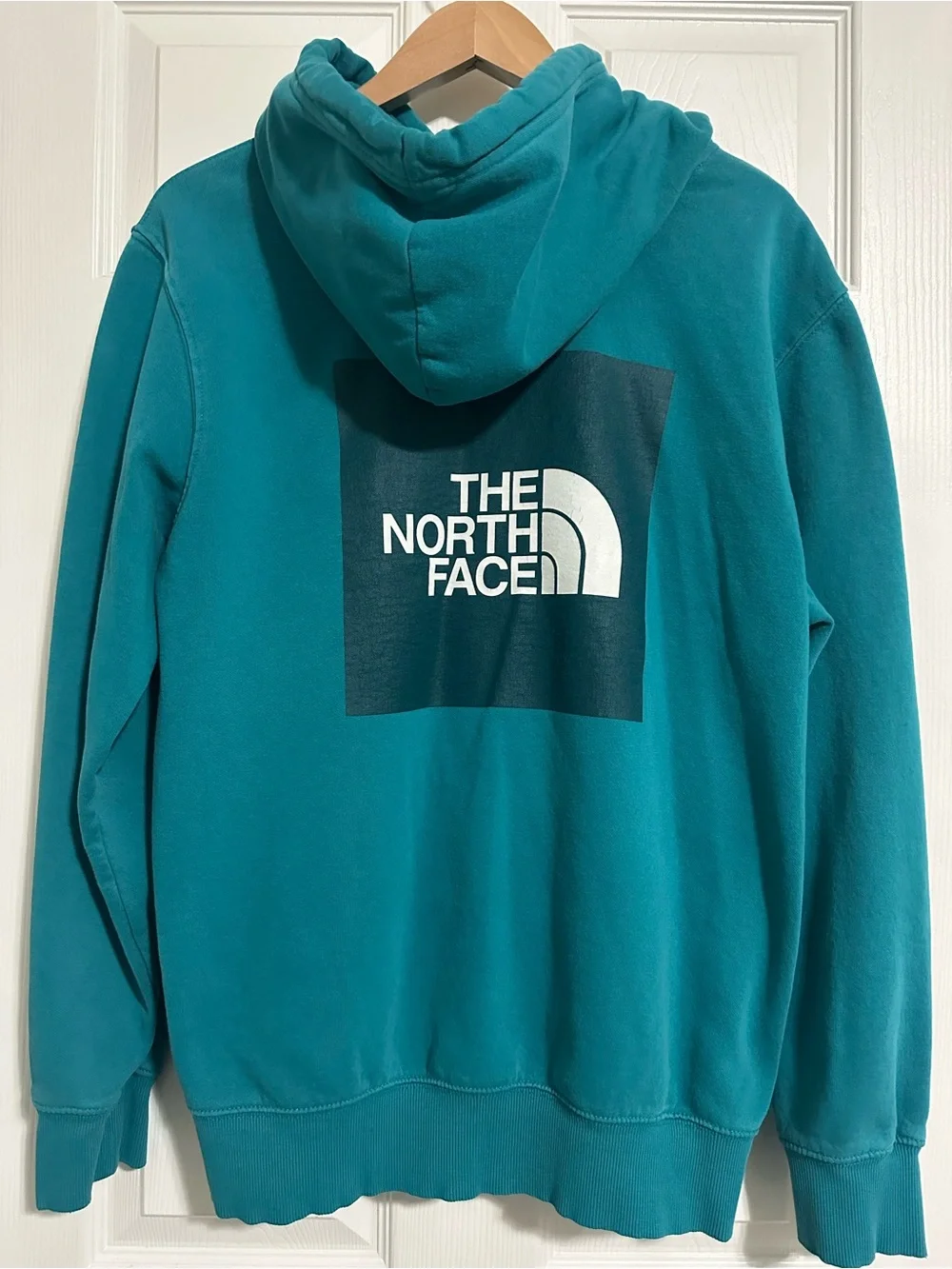 The North Face Teal Pullover Hoodie - Classic Logo
